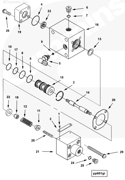 3060609 3056564 3086455 Oil Control Valve Genuine Cummins K38 K50 ...