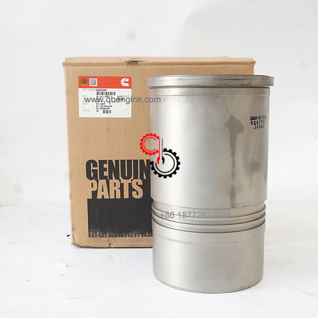 6437241 6397787 6248-21-2260 Cylinder Liner Kits QSK Original Cummins Excavator Engine Parts