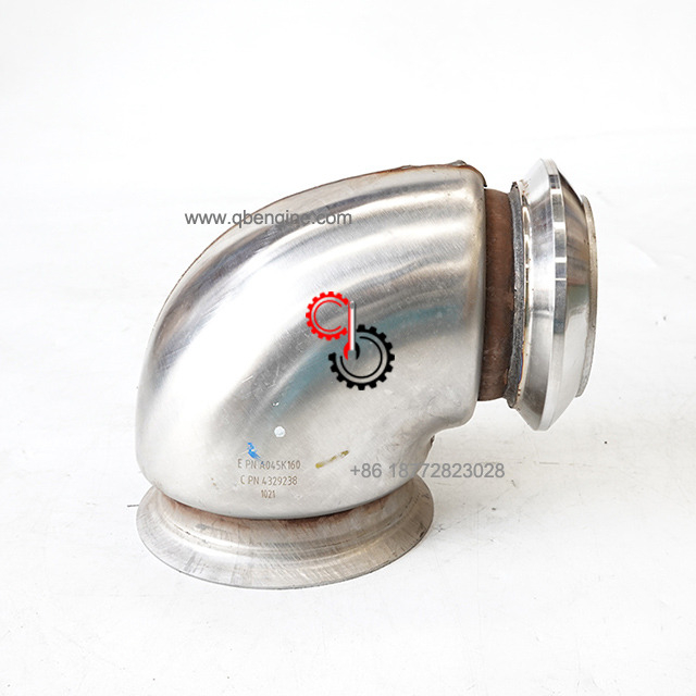 4329238 A045K160 Cummins Tube Connector Elbow Original K50 Engine Parts