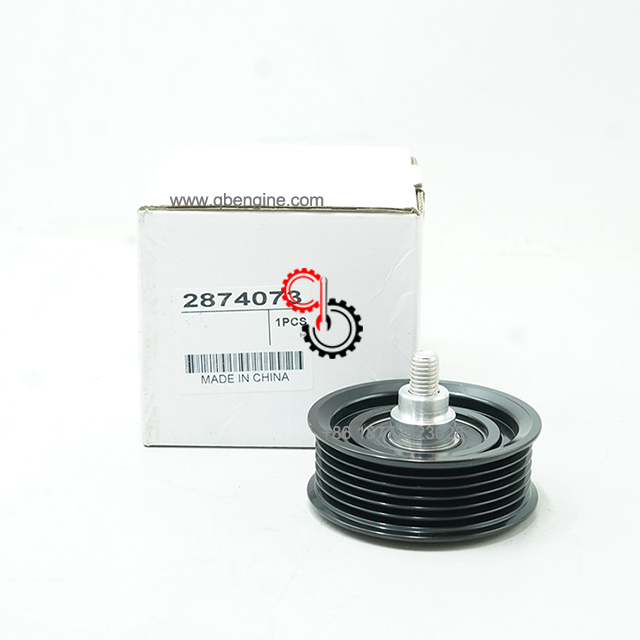 2874073 ISZ QSZ Original Cummins Belt Tensioner Idler Pulley Diesel Engine Parts