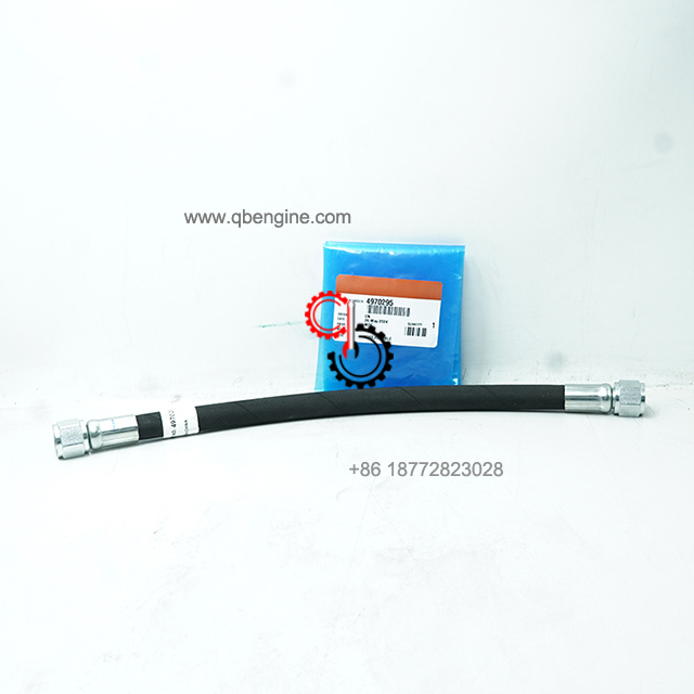 4970295 Original Cummins Flexible Diesel Fuel Hoses QSK38 QSK50 Excavator Engine Parts