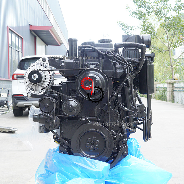 QSB6.7-190 Cummins QSB6.7 QSB 24 Valve 4 Stroke Diesel Engine Assy with Air Compressor