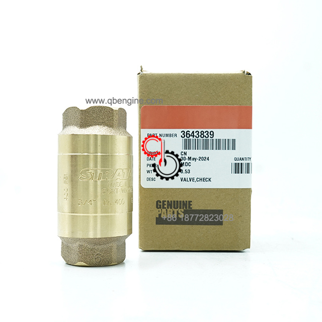 3643839 4007204 Original Cummins QSK78 Check Valve One Way Marine Engine Parts