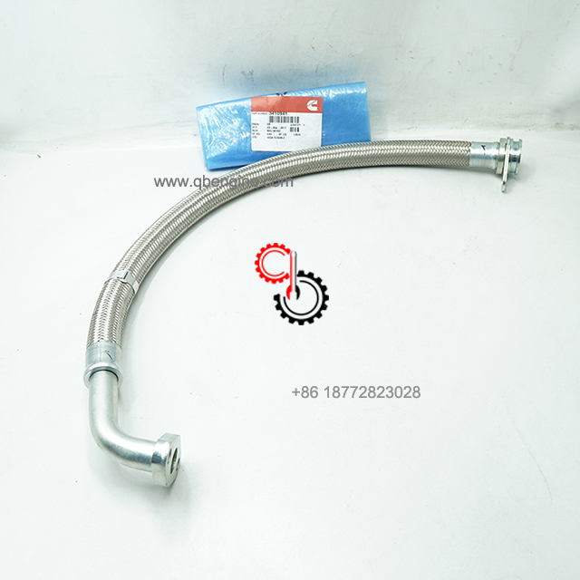 3410941 Flexible Turbo Hose Genuine Cummins QSK60 Excavator Engine Parts